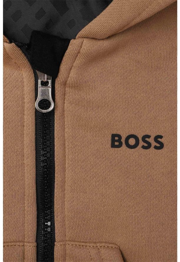 BOSS - Двулицево яке с качулка BOSS Kidswear