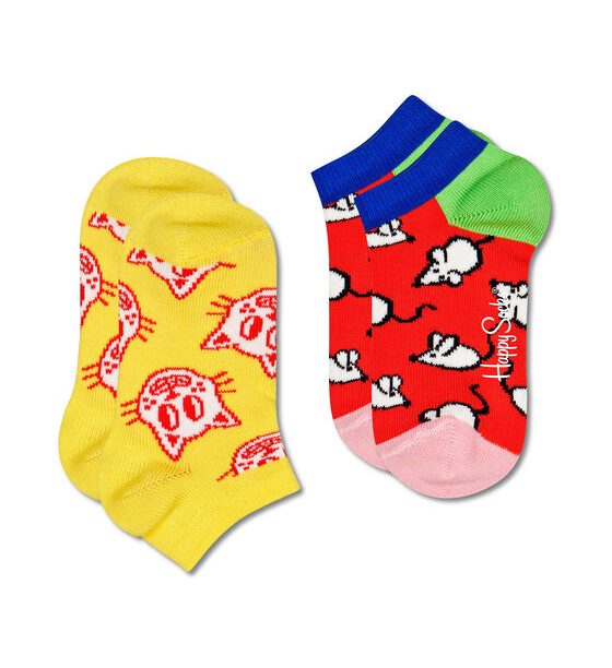 Комплект 2 чифта къси чорапи детски Happy Socks за Деца