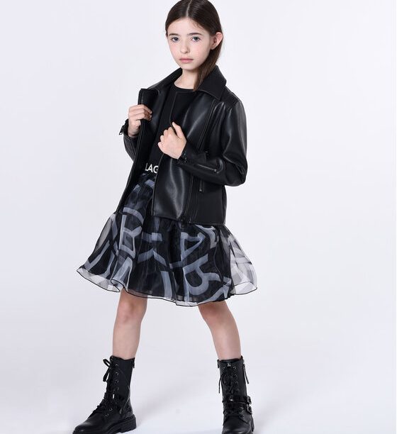 Ежедневна рокля Karl Lagerfeld Kids за Момичета