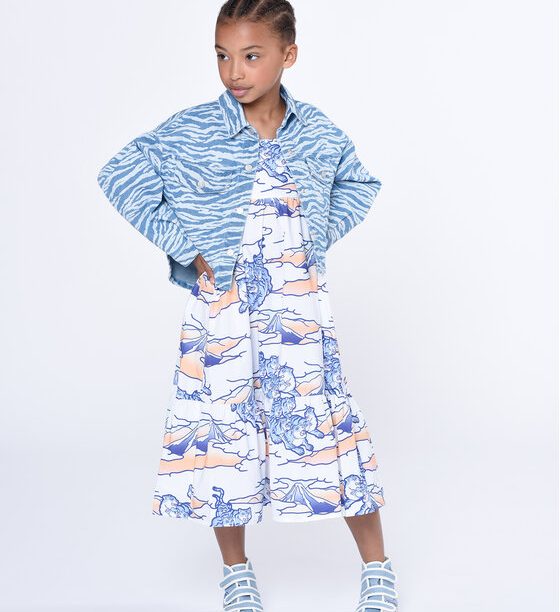 Дънково яке Kenzo Kids за Момичета