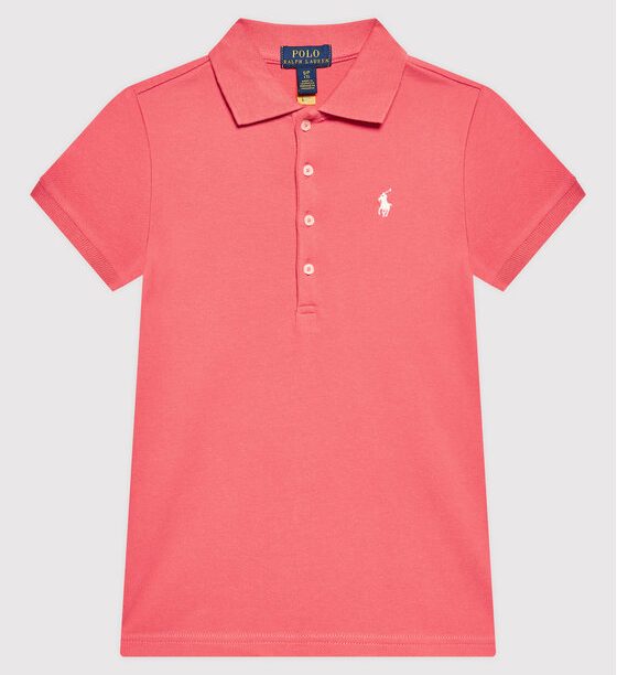 Тениска с яка и копчета Polo Ralph Lauren за Момичета