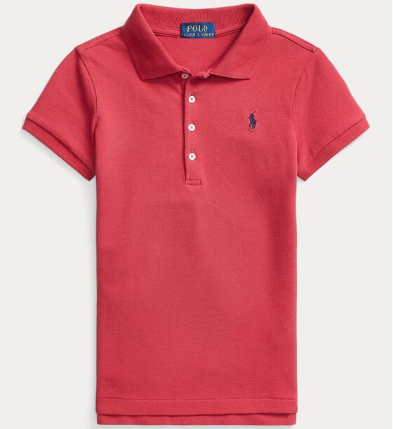 Тениска с яка и копчета Polo Ralph Lauren за Момичета