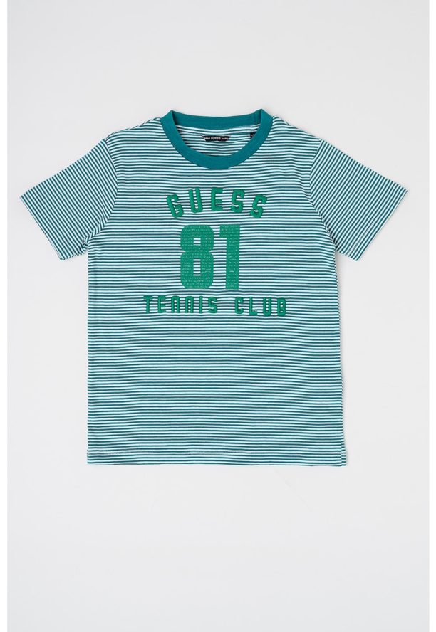 Tениска с райе и лого GUESS JEANS