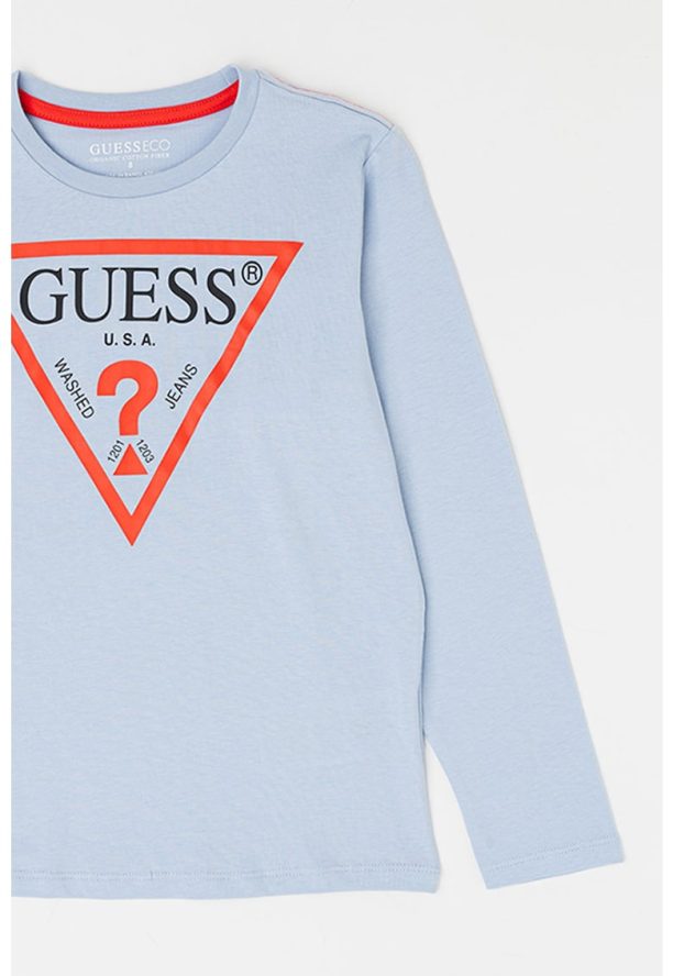 Блуза от органичен памук с лого GUESS JEANS