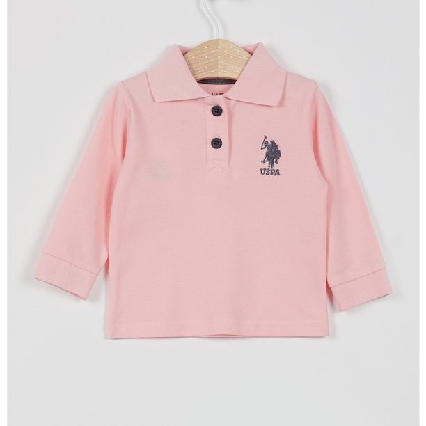 Блуза с яка и лого US Polo Assn