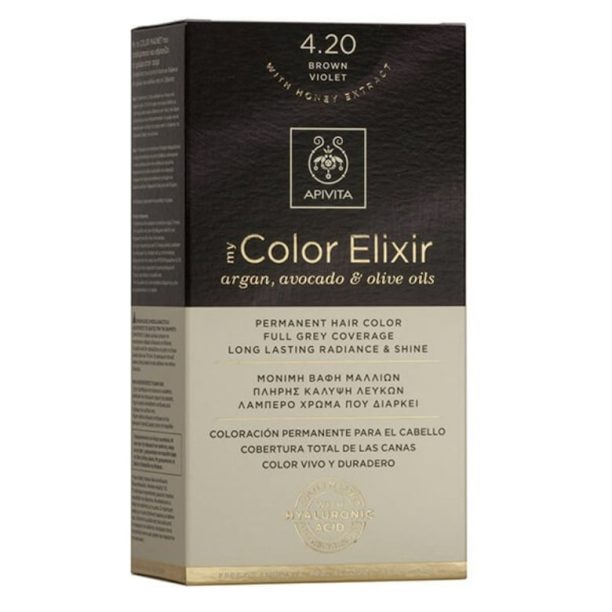 Боя за коса  My Color Elixir интензивно тъмнорусо N6.44 Apivita