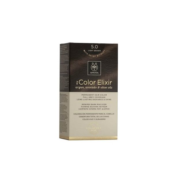 Боя за коса  My Color Elixir интензивно тъмнорусо N6.44 Apivita