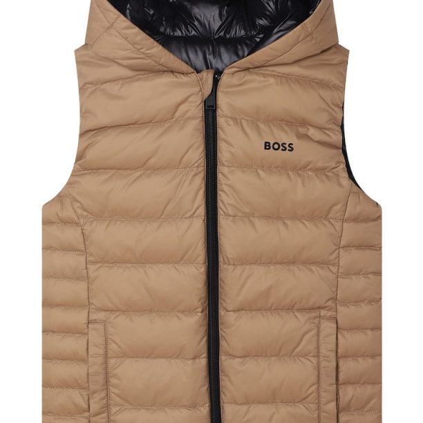 Двулицев елек с пухена вата BOSS Kidswear