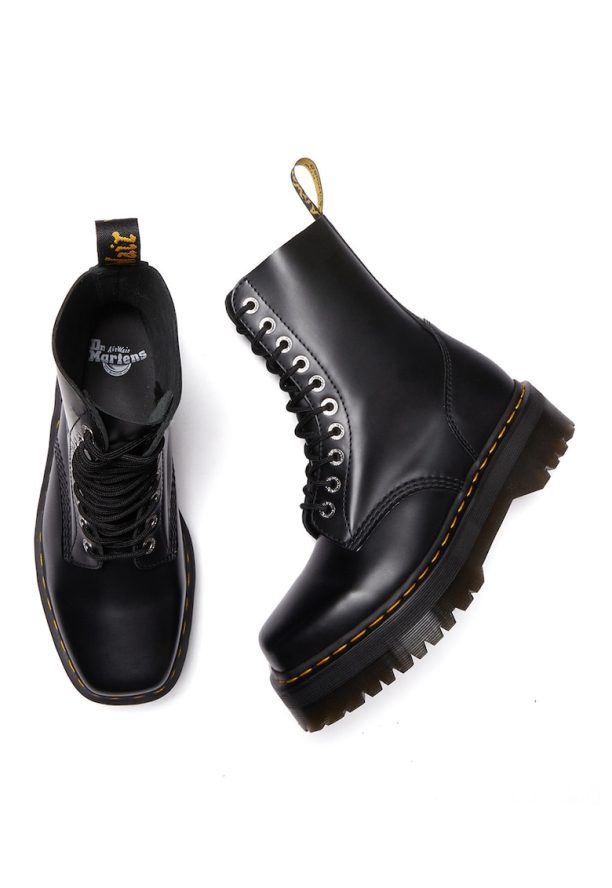 Кожени ботуши 1460 Quad с квадратен връх Dr Martens