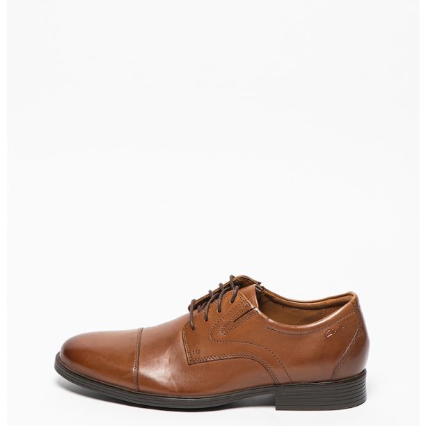 Кожени обувки Whiddon Cap тип Derby с подсилен връх Clarks