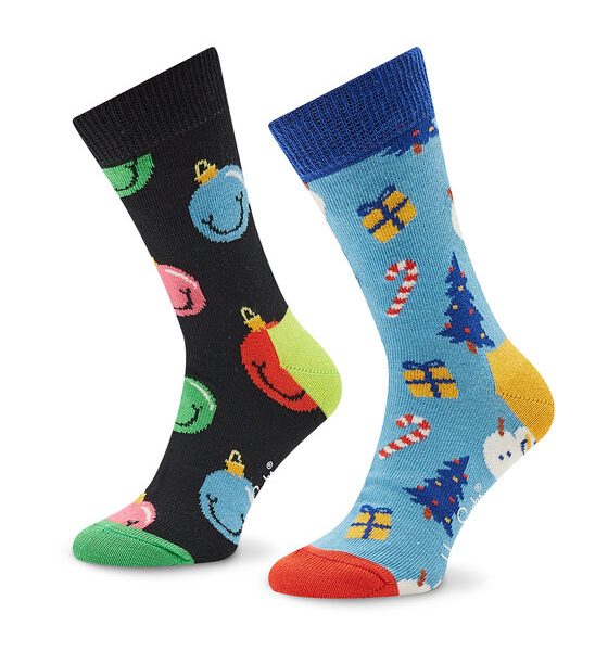 Комплект 2 чифта дълги чорапи детски Happy Socks за Деца