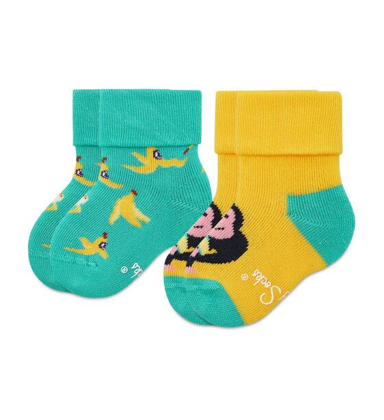 Комплект 2 чифта дълги чорапи детски Happy Socks за Деца