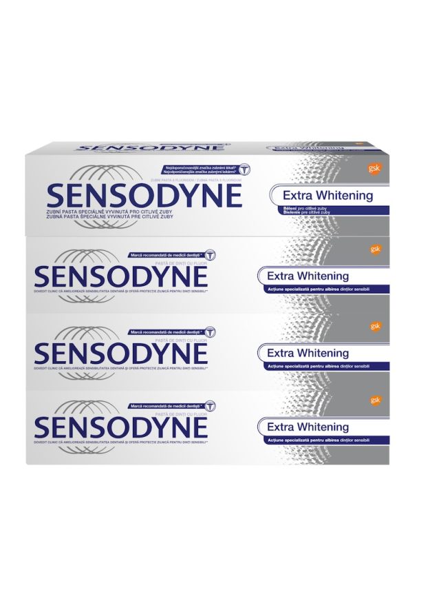 Комплект: 4 x Паста за зъби  Extra Whitening - 100 мл Sensodyne