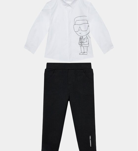 Комплект от риза и текстилни шорти Karl Lagerfeld Kids за Момчета