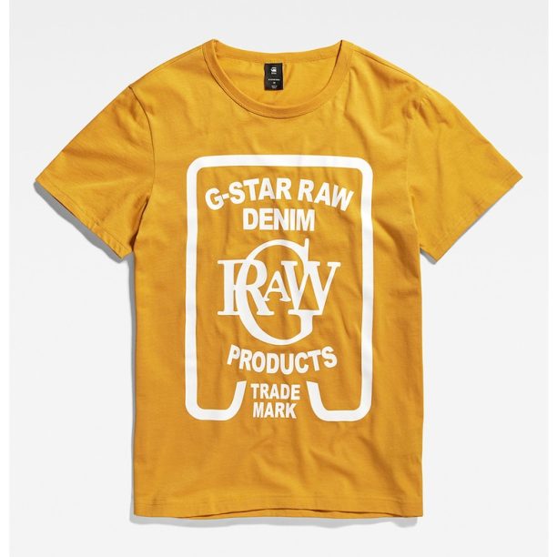 Памучна тениска с щампа G-Star RAW