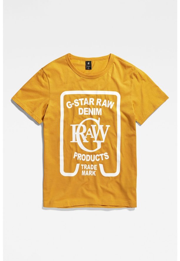 Памучна тениска с щампа G-Star RAW