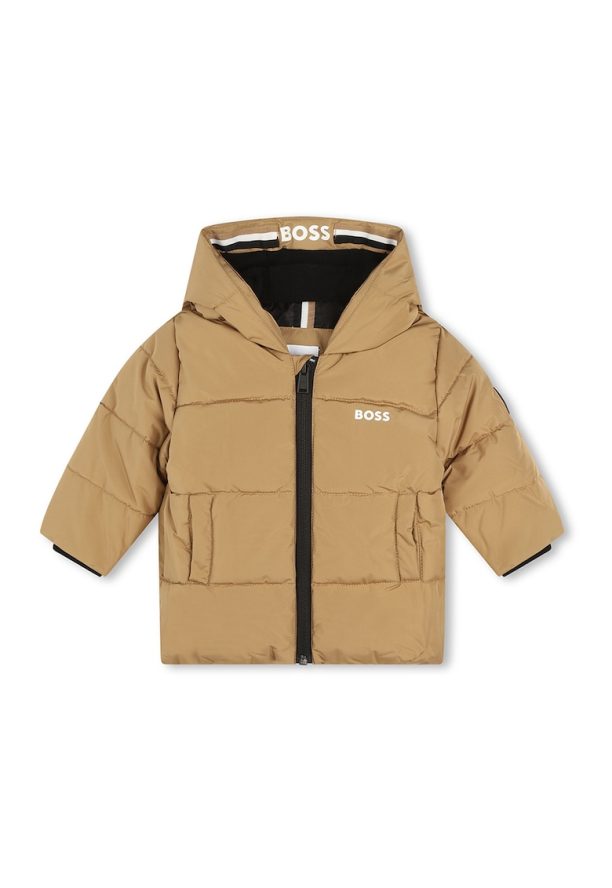 Подплатено зимно яке с качулка BOSS Kidswear