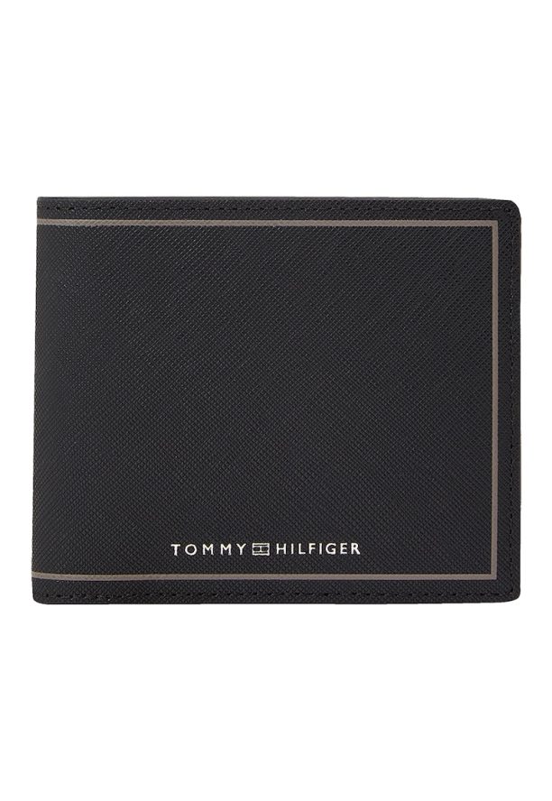 Портфейл от кожа Сафиано с двойно прегъване Tommy Hilfiger