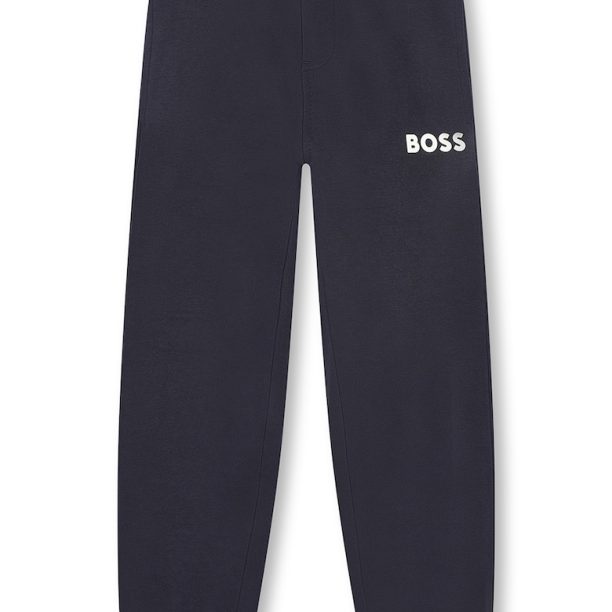 Спортен панталон с еластична талия и лого BOSS Kidswear