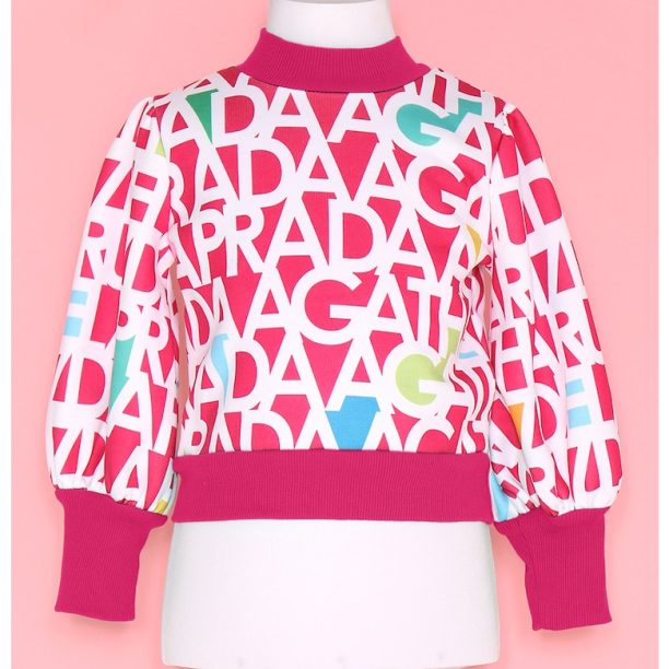 Суитшърт с надпис Agatha Ruiz de la Prada