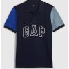 Тениска в цветен блок с яка GAP