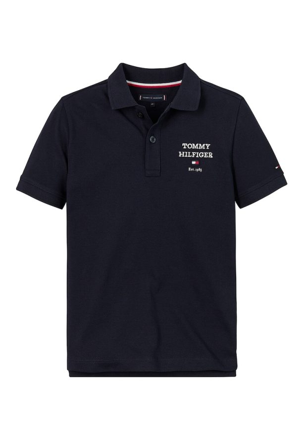 Тениска от органичен памук с яка Tommy Hilfiger