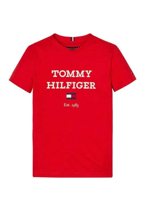 Тениска с лого и овално деколте Tommy Hilfiger