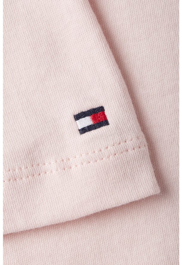 Тениска с овално деколте и лого Tommy Hilfiger