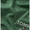 Тениска с овално деколте и лого Tommy Jeans