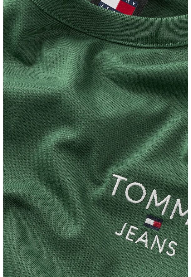 Тениска с овално деколте и лого Tommy Jeans