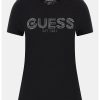 Тениска с памук с лого GUESS JEANS