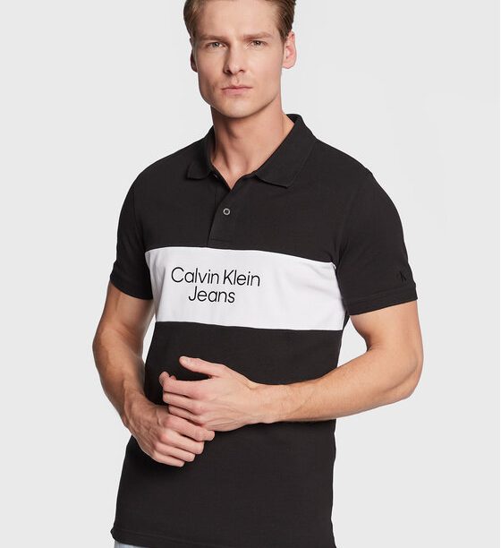 Тениска с яка и копчета Calvin Klein Jeans за Мъже