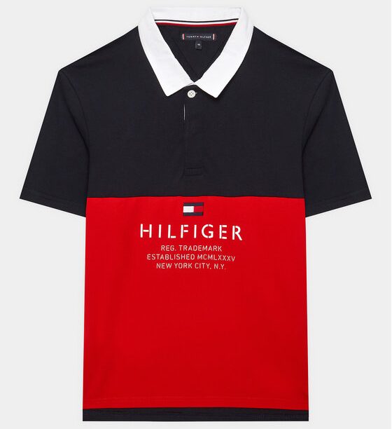 Тениска с яка и копчета Tommy Hilfiger за Момчета