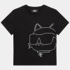 Тишърт Karl Lagerfeld Kids за Момичета