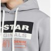 Худи на лога с джоб тип кенгуру G-Star RAW