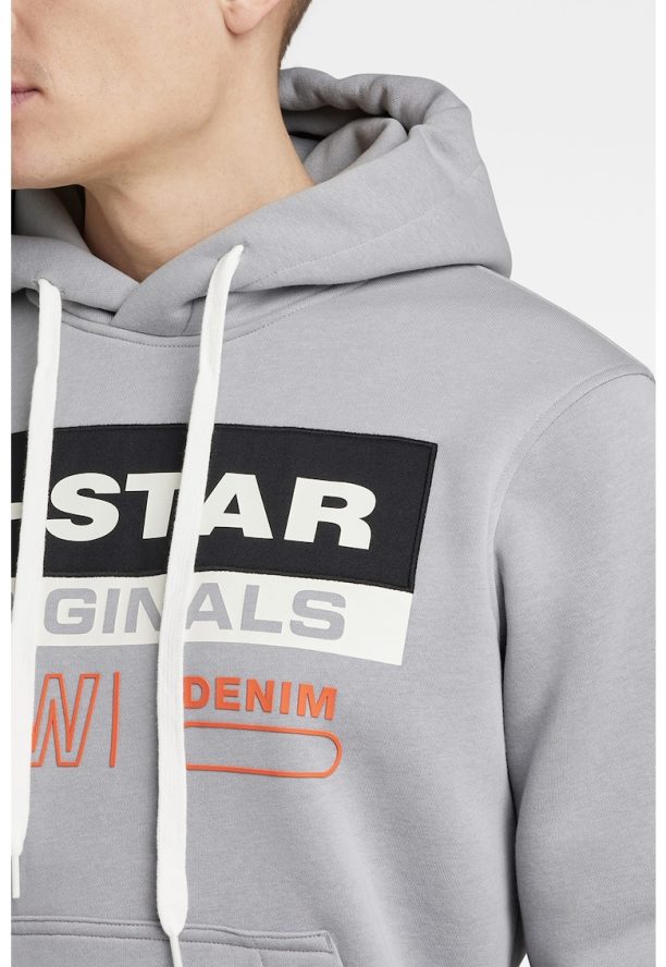 Худи на лога с джоб тип кенгуру G-Star RAW