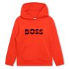 Худи с лого и джоб кенгуру BOSS Kidswear