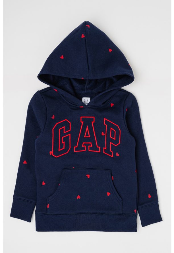 Худи с лого и сърцевидна шарка GAP