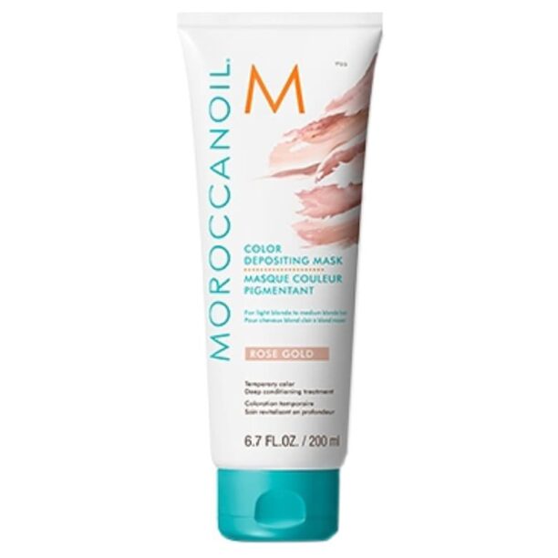 Rose Gold тонираща маска за коса за руса коса Moroccanoil