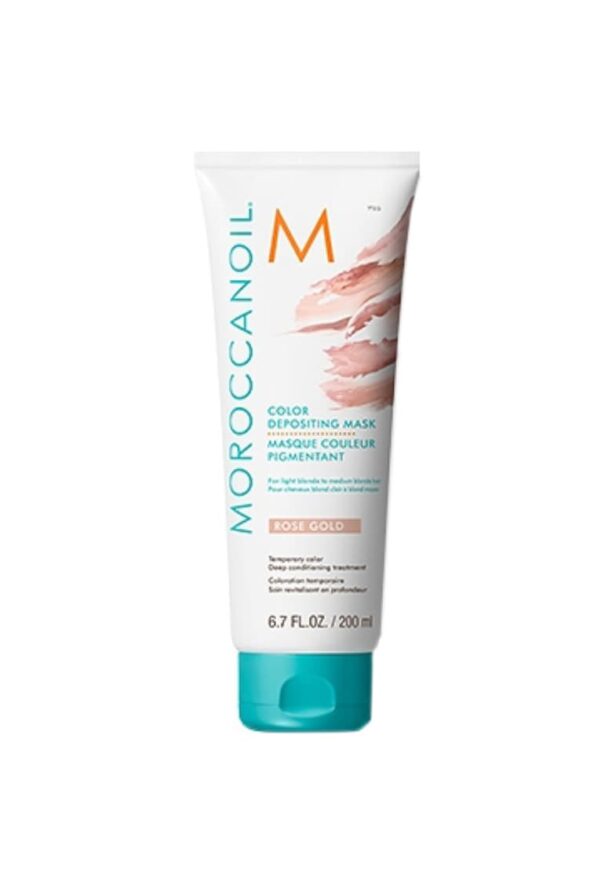 Rose Gold тонираща маска за коса за руса коса Moroccanoil