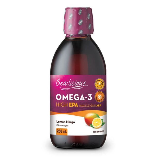 Sea-Licious® Omega-3 High EPA + Vitamin D3 / Омега-3 (високо съдържание на EPA) + витамин D3