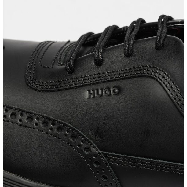 Кожени обувки Ryan Oxford HUGO