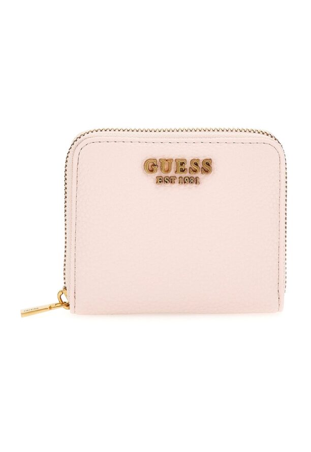 Портфейл Laryn от еко кожа с метално лого Guess