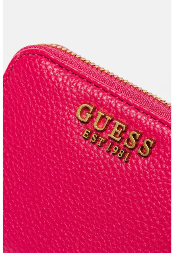 Портфейл Laryn от еко кожа с метално лого Guess