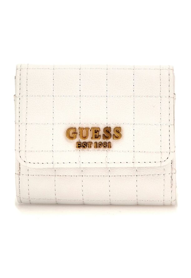 Портфейл от еко кожа Tia с метално лого Guess