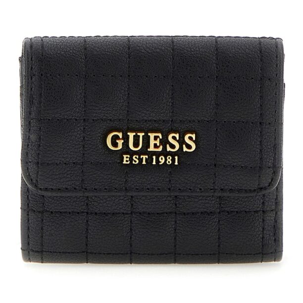 Портфейл от еко кожа Tia с метално лого Guess