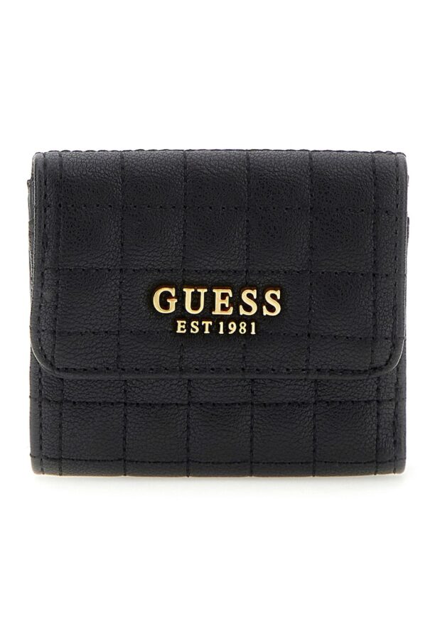 Портфейл от еко кожа Tia с метално лого Guess