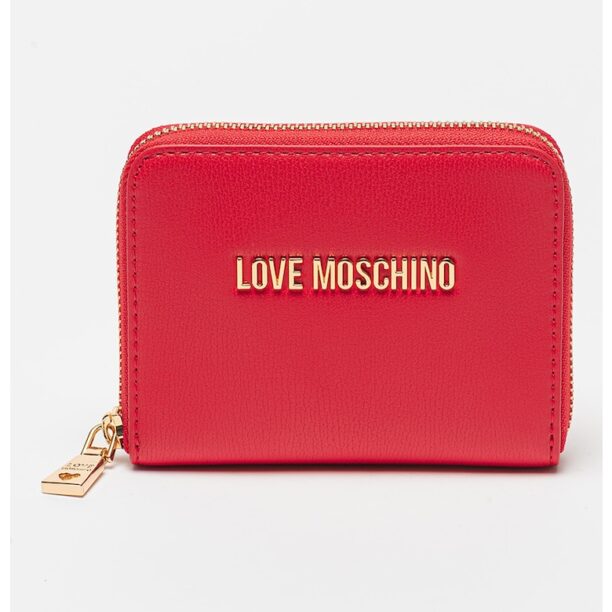 Портфейл от еко кожа с метално лого Love Moschino