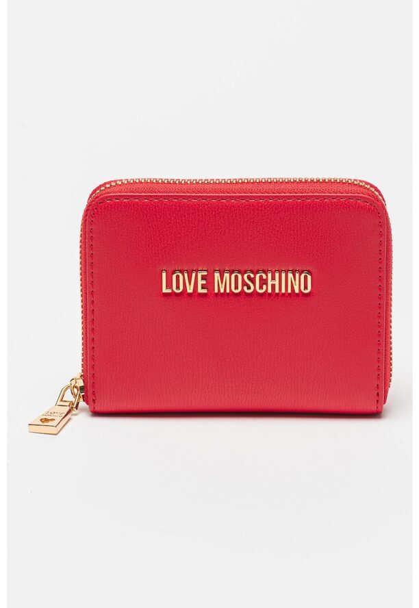 Портфейл от еко кожа с метално лого Love Moschino