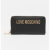 Портфейл с цип и метално лого Love Moschino